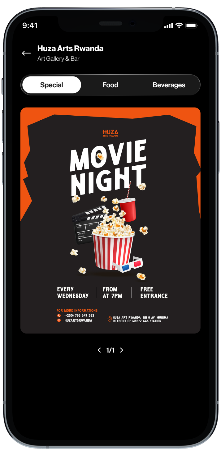 App screen – 1Q